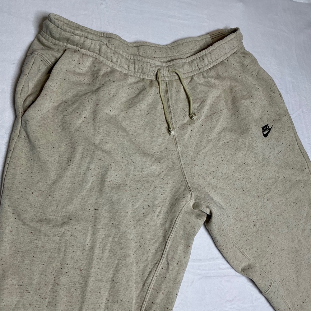 Nike Mens Speckled Tan Fleece Jogger Sweatpants Size XXL